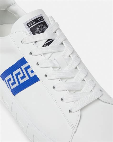 sneakers versace uomo bianche|versace greca sneakers men.